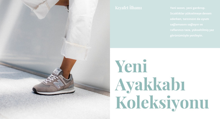 Yeni ayakkabı koleksiyonu WordPress Teması