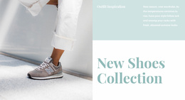 New Shoes Collection - Mobile Website Template
