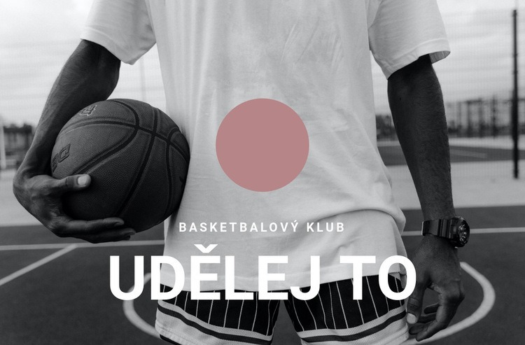 Basketbalový klub Šablona webové stránky