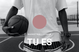 Basketballverein – Vorlage Für Website-Builder