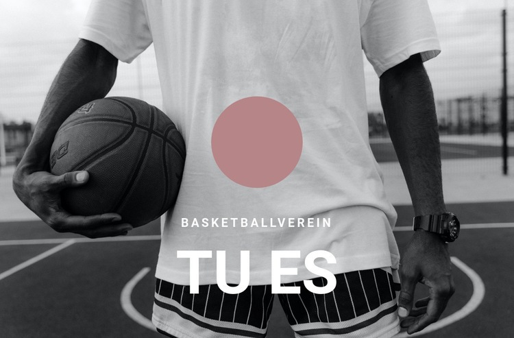 Basketballverein Website Builder-Vorlagen