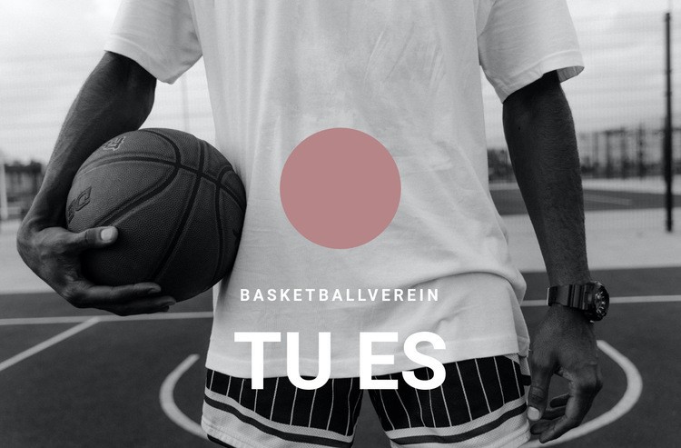Basketballverein Website-Modell
