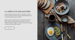 Saludable Y Delicioso - Maqueta De Sitio Web De Arrastrar Y Soltar