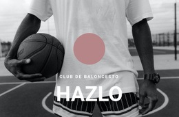 Maqueta De Sitio Web Gratuita Para Club De Baloncesto