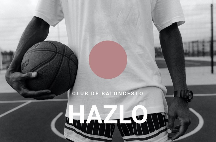 Club de baloncesto Página de destino