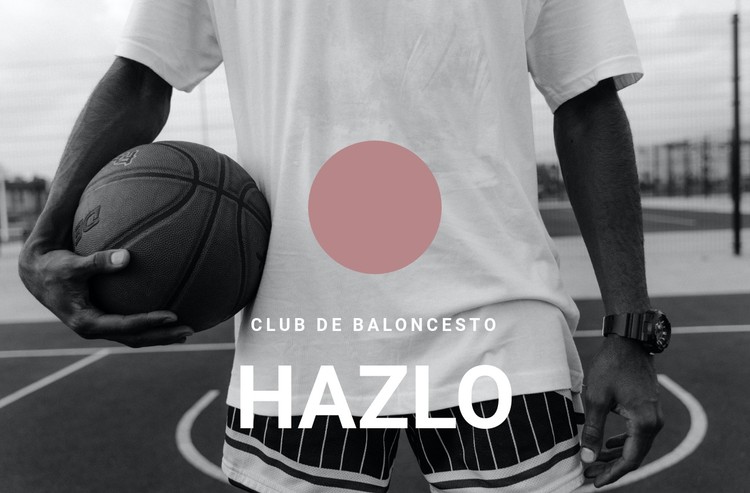 Club de baloncesto Plantilla CSS