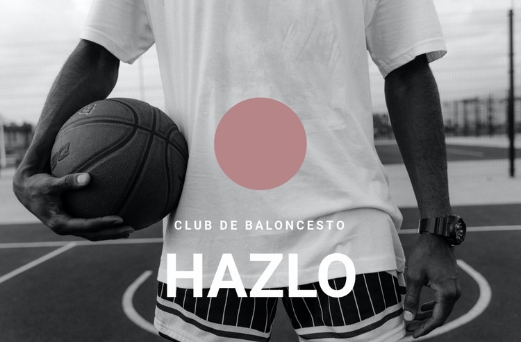Club de baloncesto Plantilla HTML5