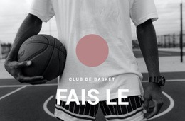 Maquette De Site Web Gratuite Pour Club De Basket