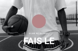 Club De Basket - Page De Destination Polyvalente