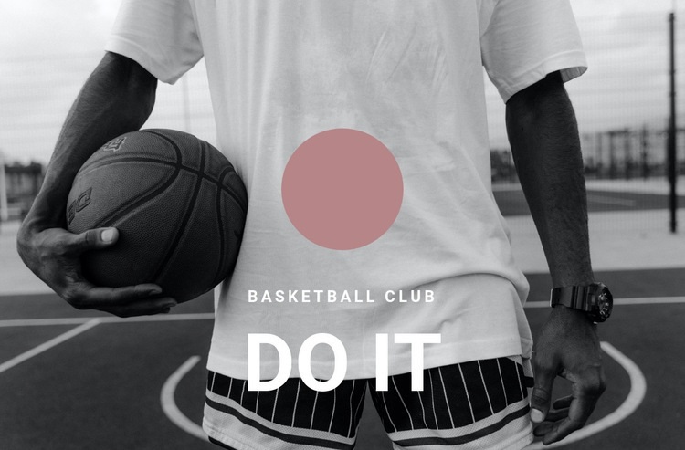 Basketball club Html Code Example