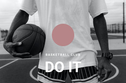 Basketball Club - HTML Website Creator