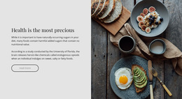 Healthy And Yummy - Free Download HTML5 Template