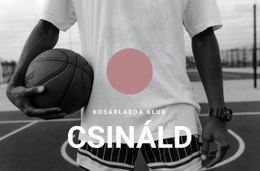 Kosárlabda Klub - HTML Oldalsablon