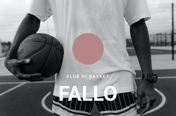 Club di basket Costruttore di siti web HTML