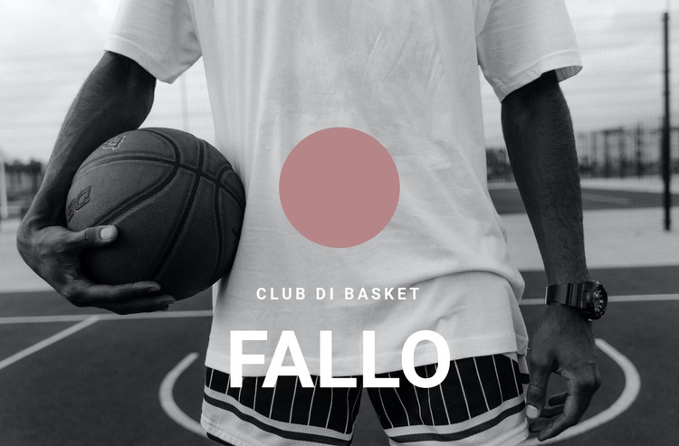Club di basket Modello HTML