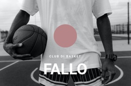 Club Di Basket - Modello Di Una Pagina
