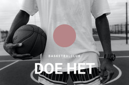 Basketbalclub - HTML-Paginasjabloon