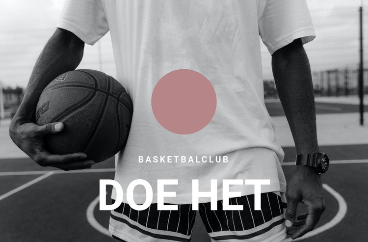 Basketbalclub HTML-sjabloon