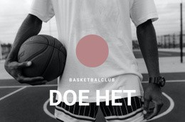 Basketbalclub - HTML Website Creator