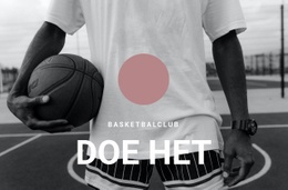 Basketbalclub - Gratis Download Websitebouwer