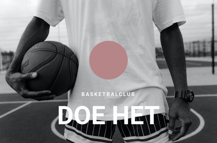 Basketbalclub Website ontwerp