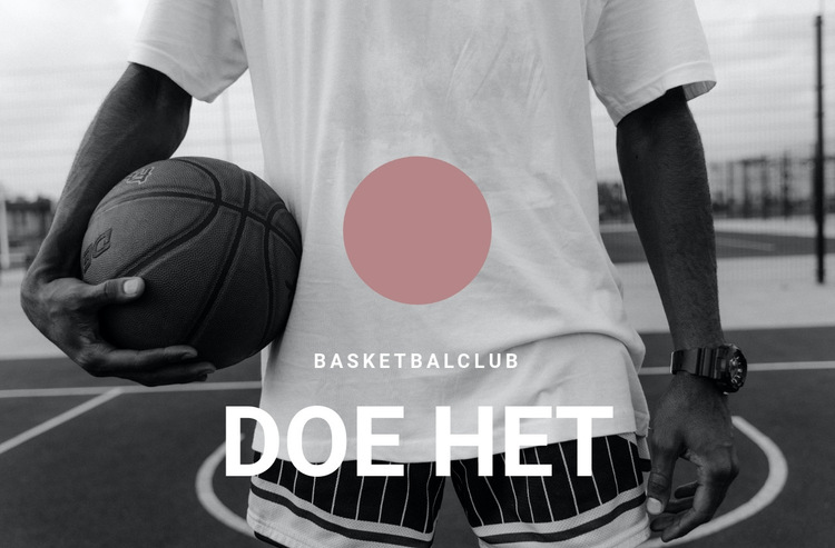 Basketbalclub Website sjabloon