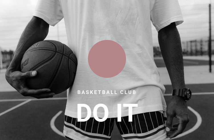 Basketball club One Page Template