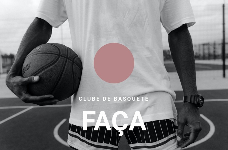 Clube de basquete Construtor de sites HTML