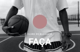 Design De Site Multifuncional Para Clube De Basquete