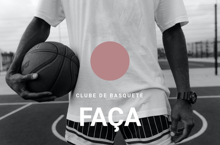 Clube de basquete Design do site