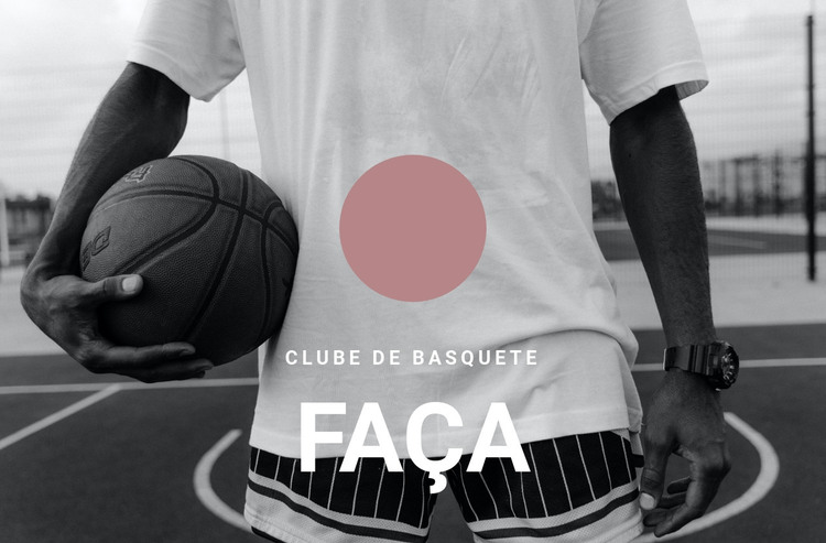 Clube de basquete Modelo HTML
