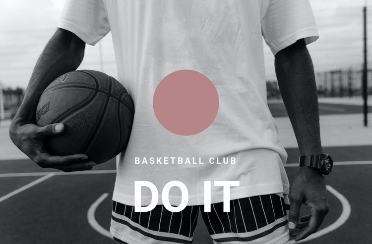 Basketball club Squarespace Template Alternative