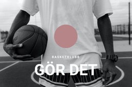 Basketklubb - Enkel Webbplatsmall