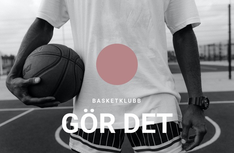 Basketklubb Webbplats mall