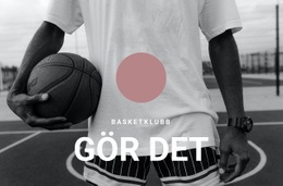 Basketklubb – Modernt WordPress-Tema