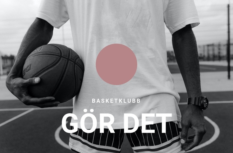 Basketklubb WordPress -tema