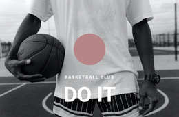 Custom Fonts, Colors And Graphics For Basketball Club