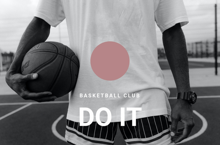Basketball club Landing Page