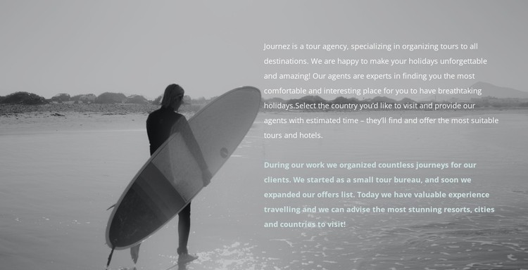 Surf camp CSS Template