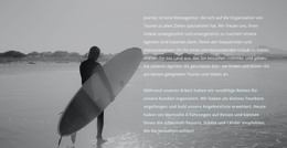 HTML-Landingpage Für Surfcamp