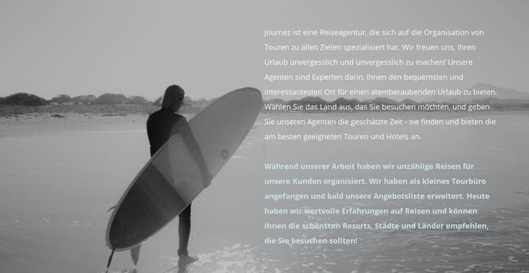 Surfcamp Website-Modell