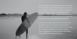 Aterrizaje HTML Para Campamento De Surf