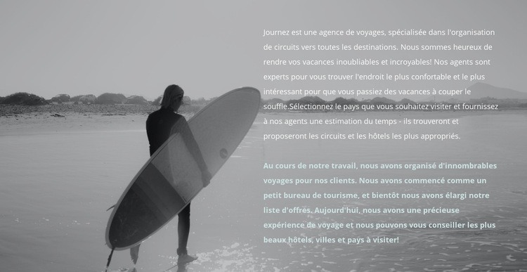 Camp de surf Créateur de site Web HTML
