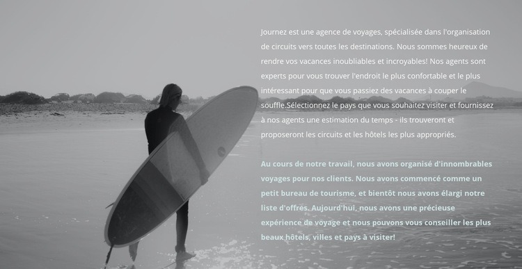 Camp de surf Modèle HTML5