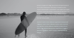 Campo Di Surf - Mockup Di Sito Web Gratuito