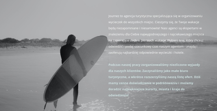 Obóz surfingowy Szablon