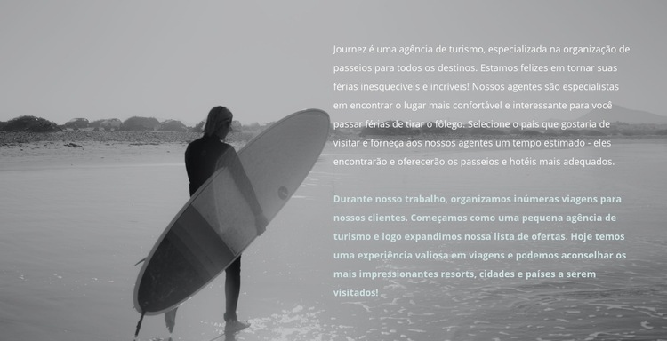 Acampamento de surf Modelo