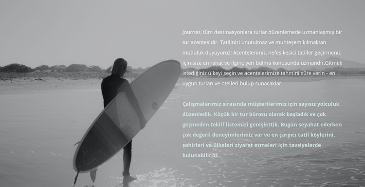 Sörf kampı Html Web Sitesi Oluşturucu