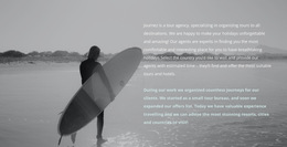 Multipurpose Website Builder For Surf Camp