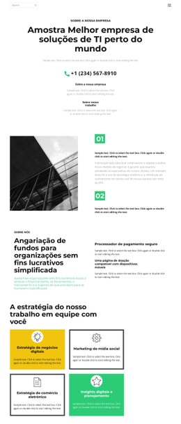 Empresa De Desenvolvimento E Design De TI Modelo De Site CSS Gratuito